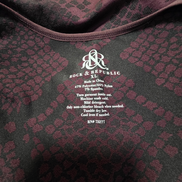 Rock & Republic Deep Burgundy Tank Top - Picture 5 of 8